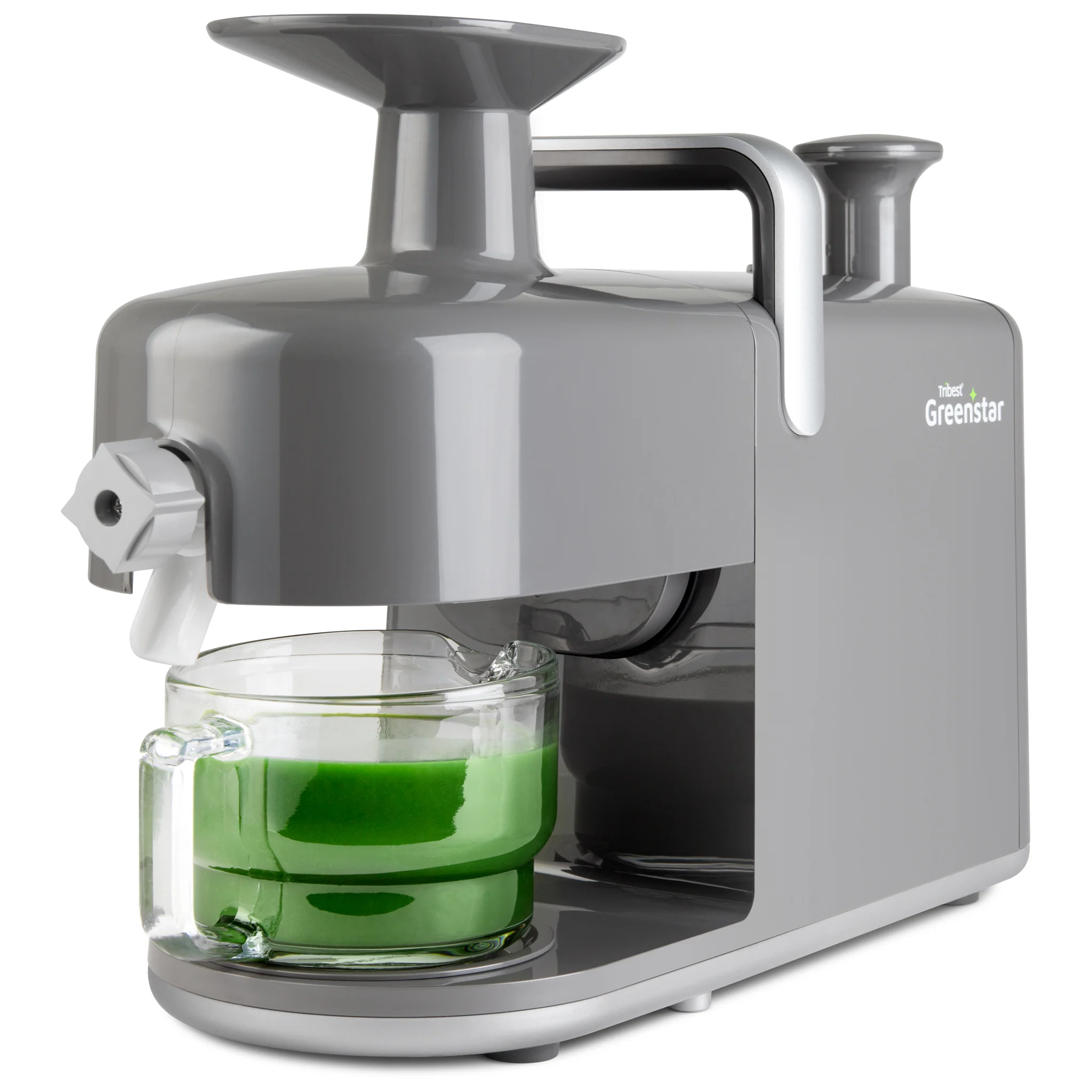 Greenstar 5 All-Stainless Steel Twin Gear Cold Press Masticating Juicer (Slate)